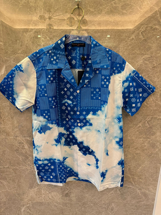 Camisa de manga corta azul cielo de Louis Vuitton