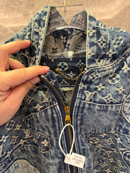 Louis Vuitton patchwork denim jacket