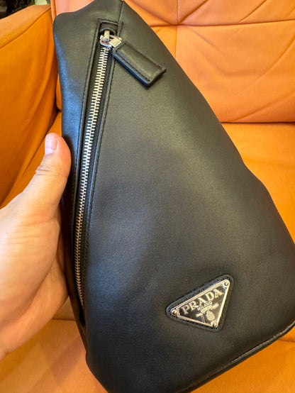 Bolso bandolera Prada de piel de becerro suave - bandolera negra