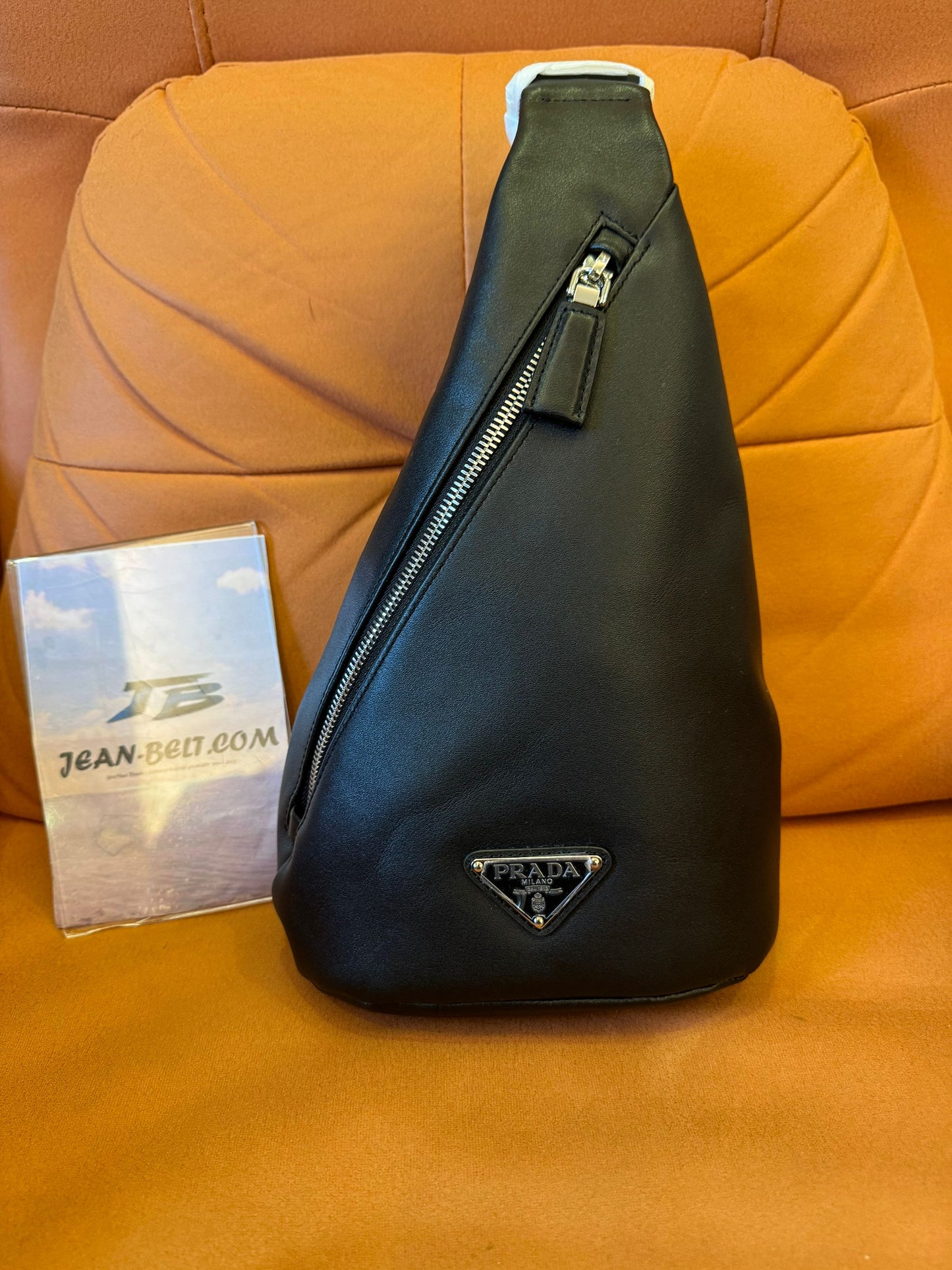 Bolso bandolera Prada de piel de becerro suave - bandolera negra