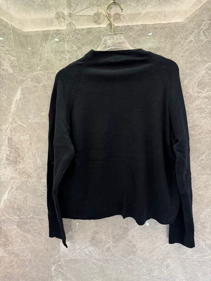 Prada black ribbed turtleneck sweater