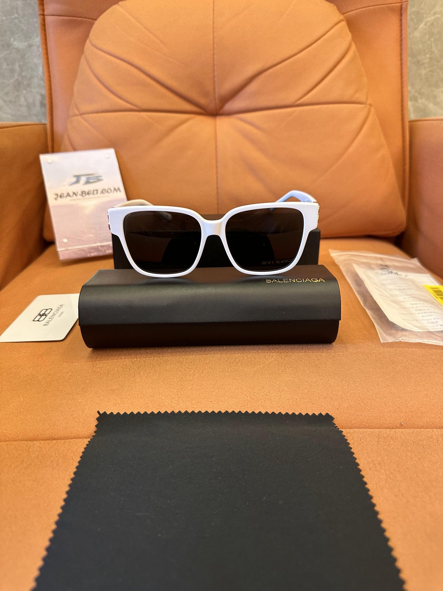Balenciaga BB0027S Sunglasses - White Frame