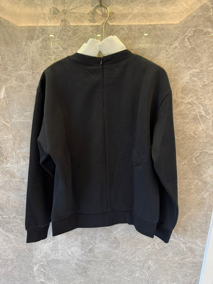 Sandro black/navy printed sweatshirt