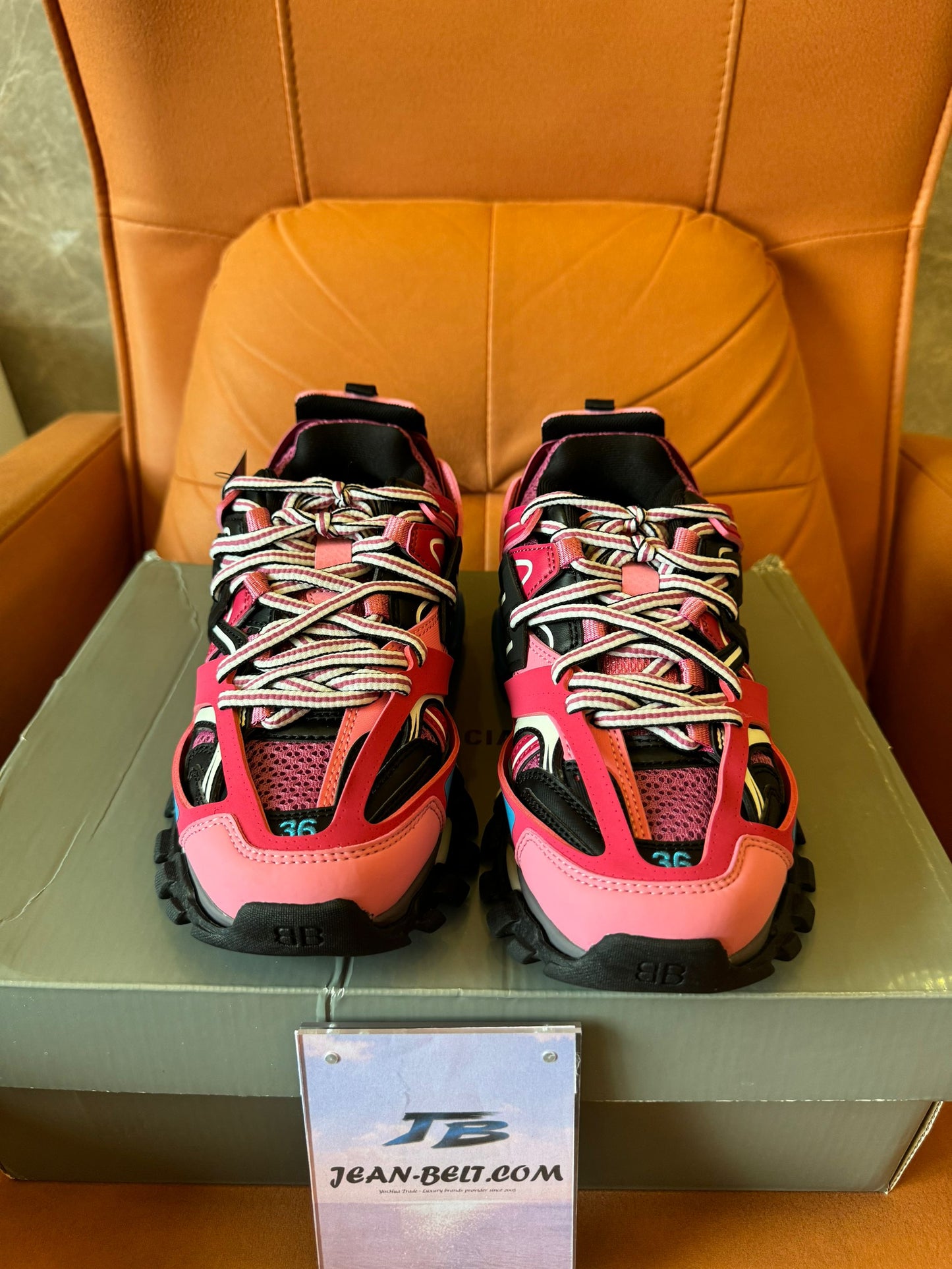Balenciaga Track 2 Sneakers Pink/Black/Blue"