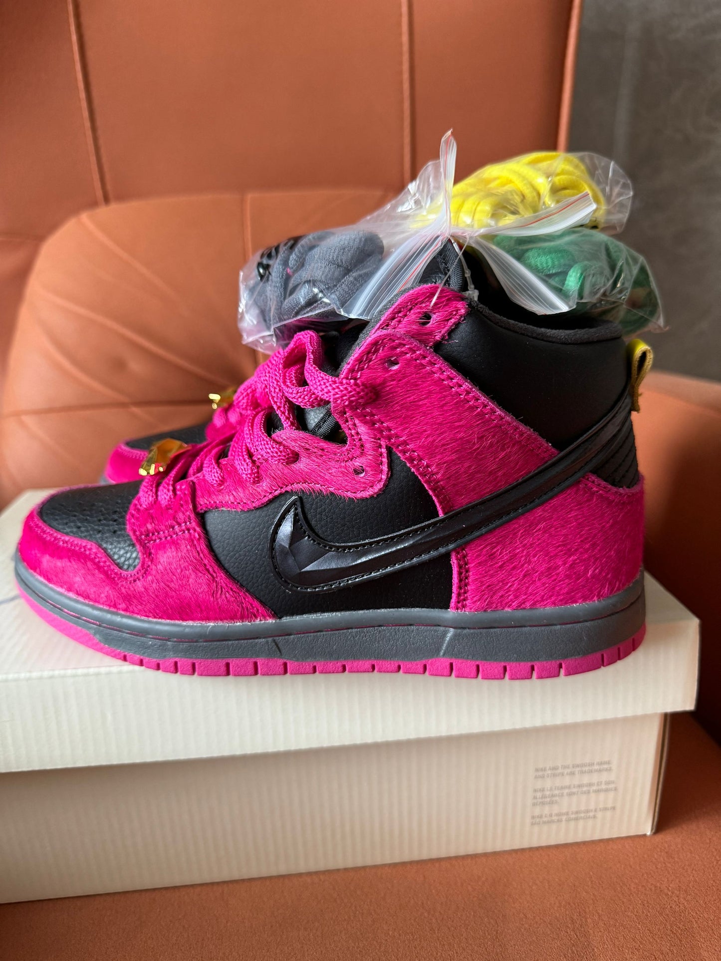 Nike Dunk High Premium "Pelo de poni rosa"