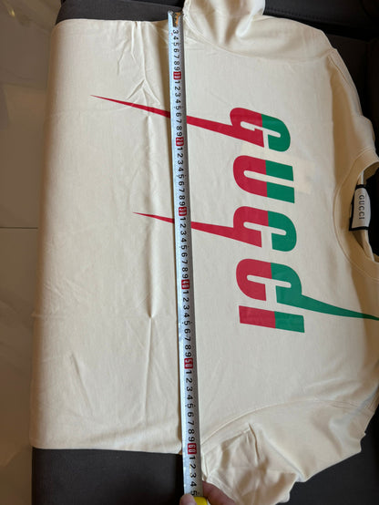 Camiseta com logotipo de raio da Gucci