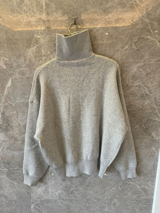 Moletom cinza de gola alta Isabel Marant
