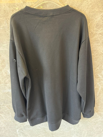 Stone Island minimalist black sweatshirt