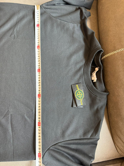 Stone Island minimalist black sweatshirt