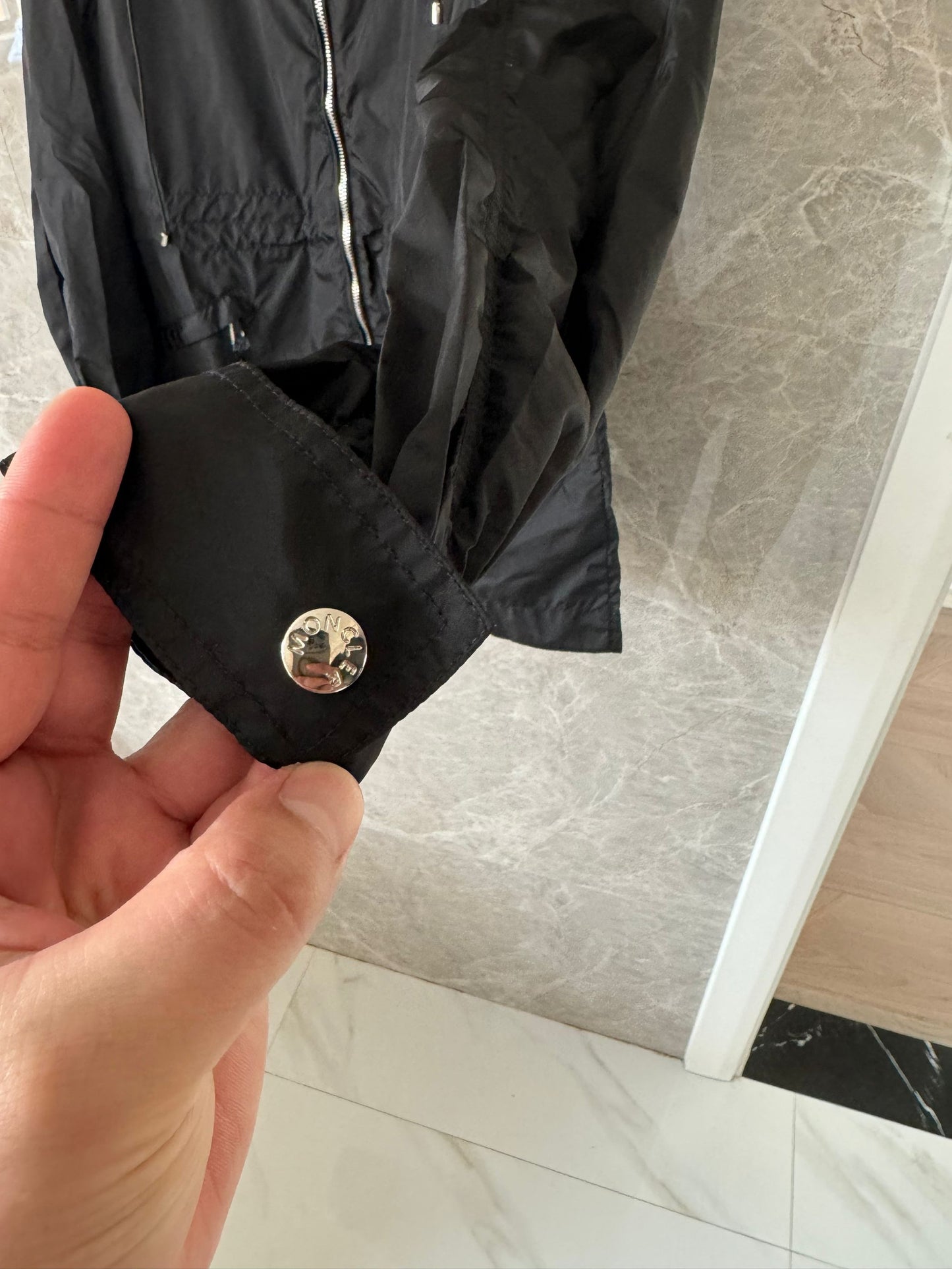Moncler lightweight hooded jacket