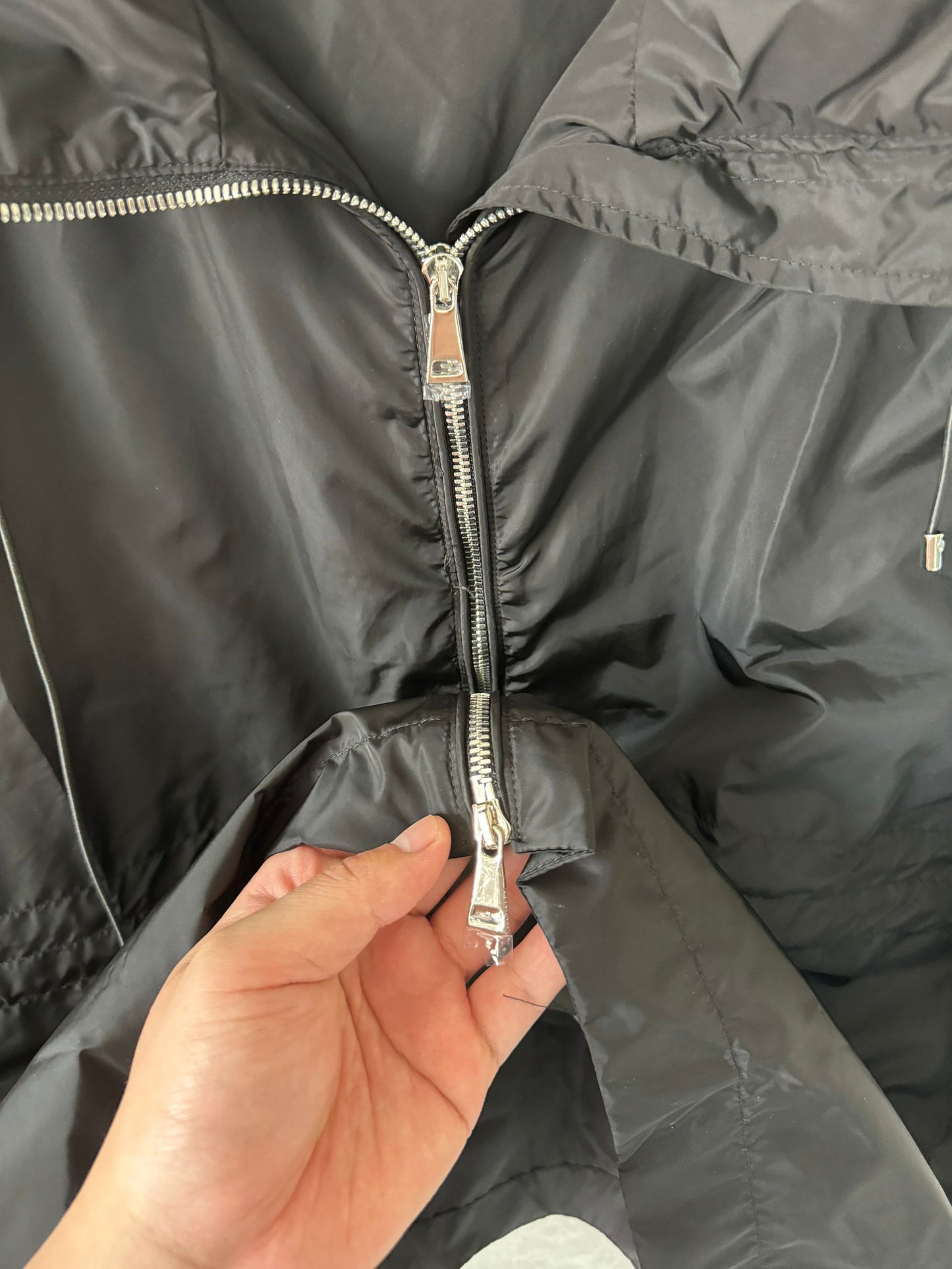 Moncler lightweight hooded jacket