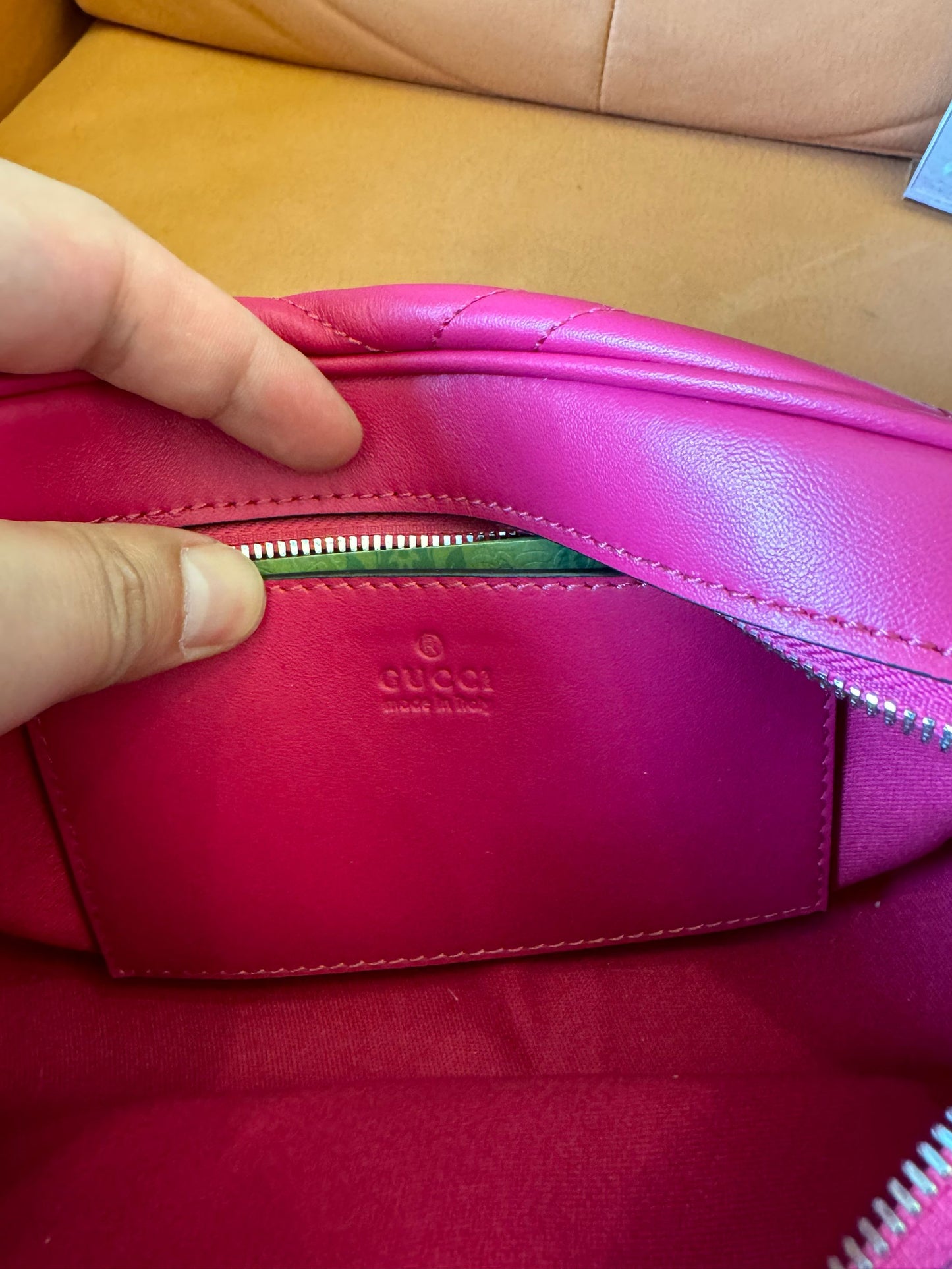 Sac à main Gucci gg marmont matelassé petit pour femme rose