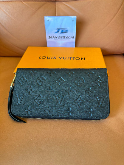 Cartera con cremallera Louis Vuitton Empreinte – cuero repujado con monograma negro