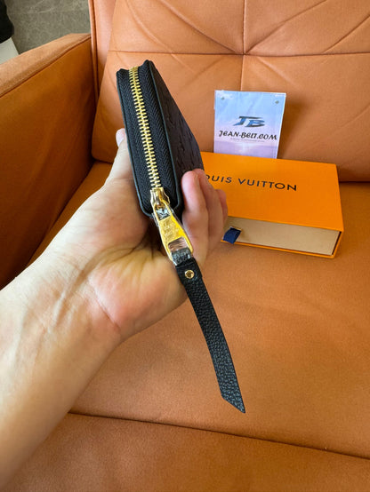 Cartera con cremallera Louis Vuitton Empreinte – cuero repujado con monograma negro