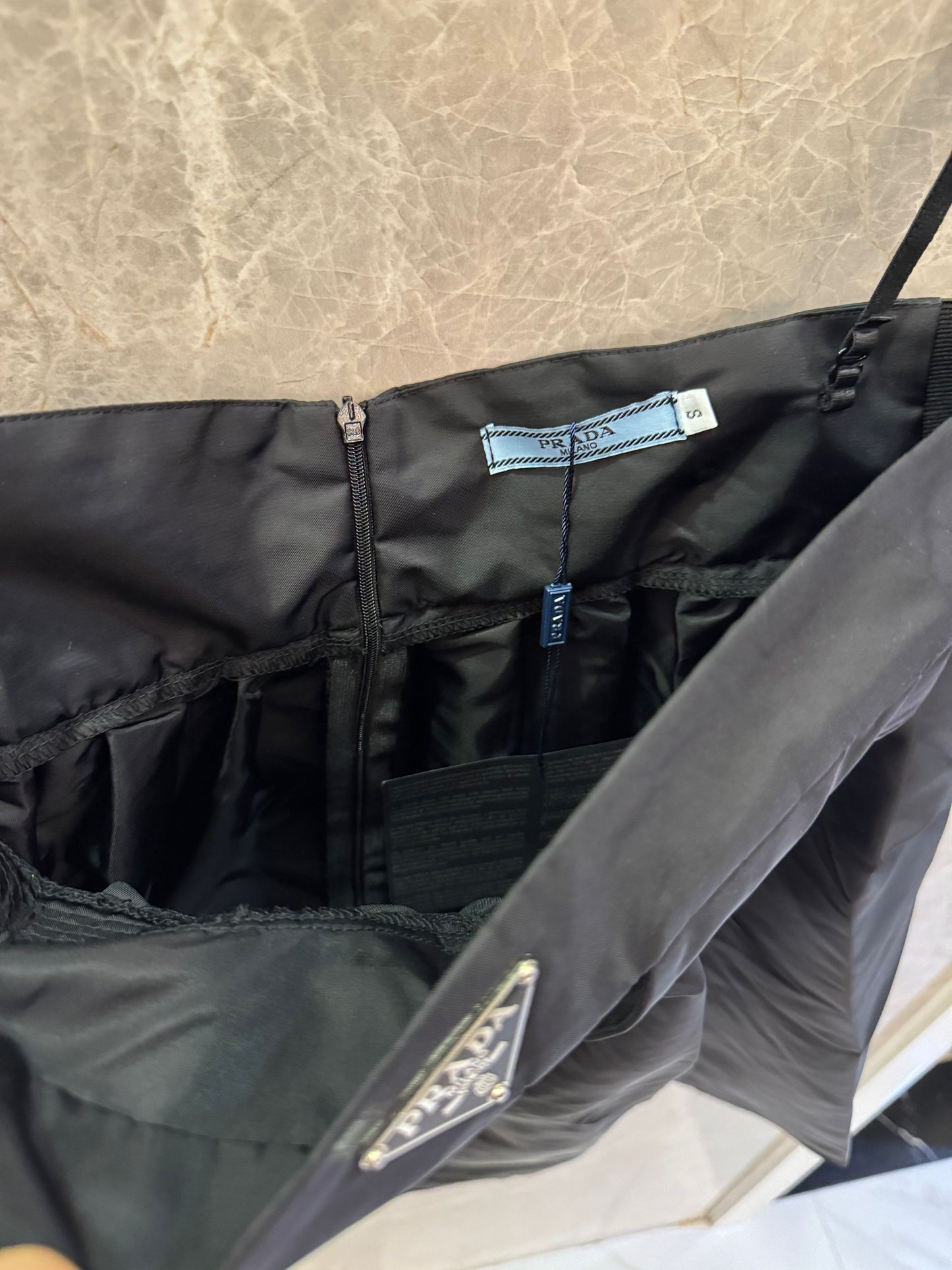 Prada satin logo top