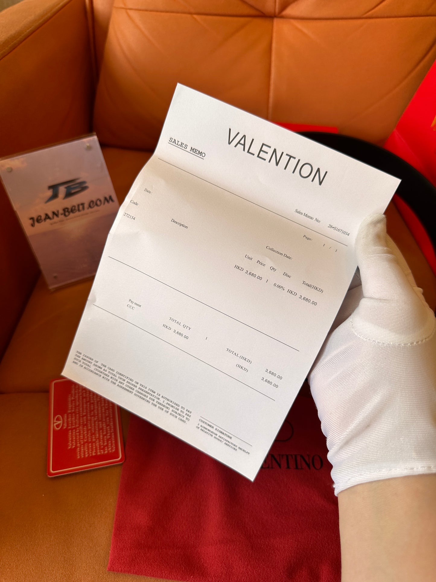 Valentino Garavani Cinturón VLOGO de piel reversible - camel