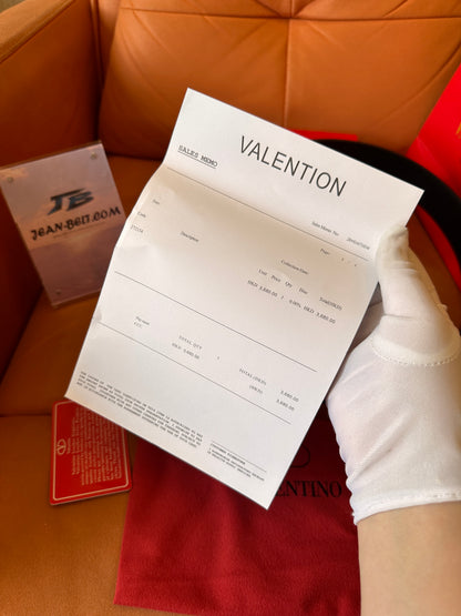 Valentino Garavani Cinturón VLOGO de piel reversible - camel