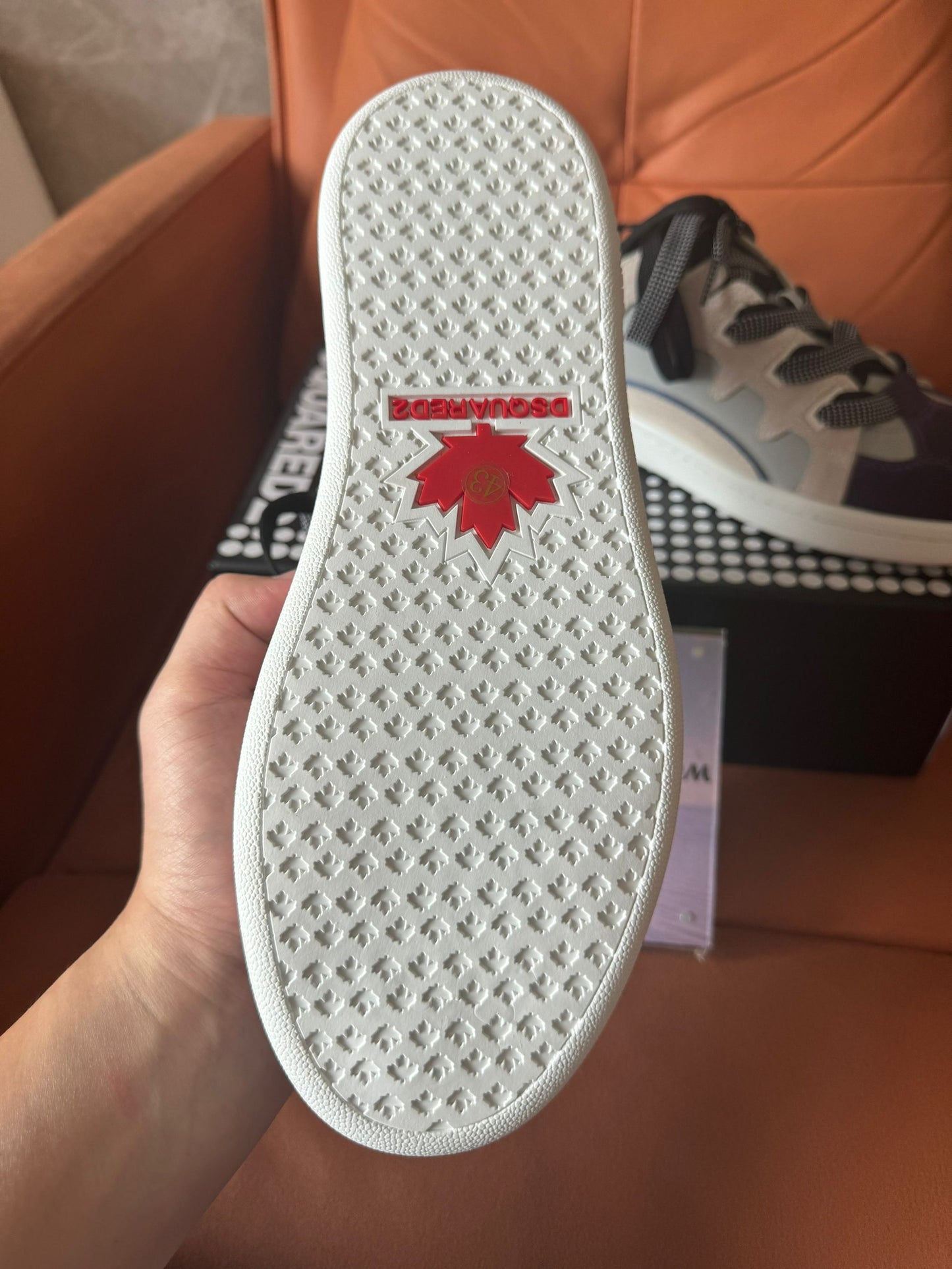 Zapatillas bajas con cordones para hombre DSQUARED2 en ante y malla