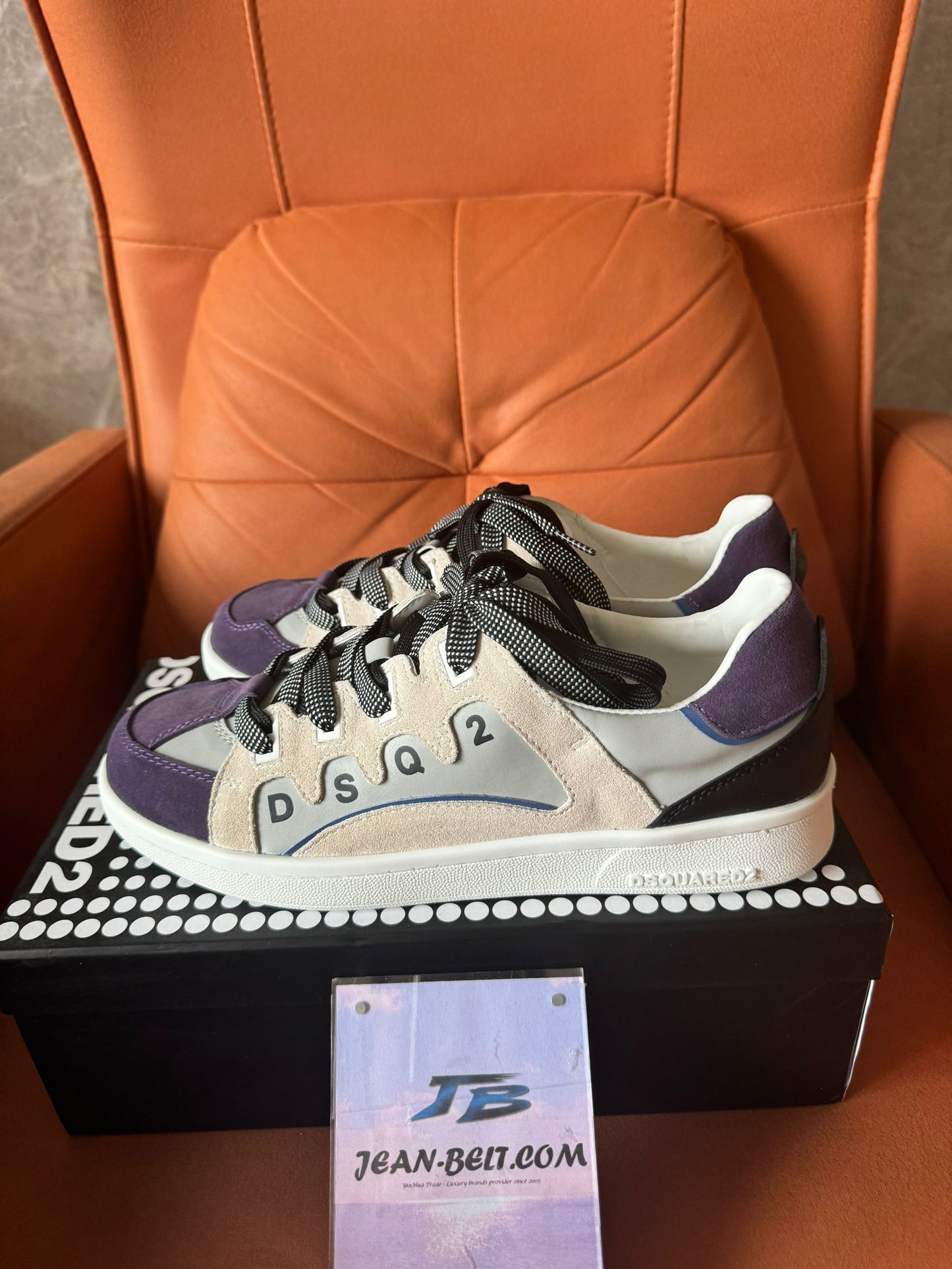 Zapatillas bajas con cordones para hombre DSQUARED2 en ante y malla