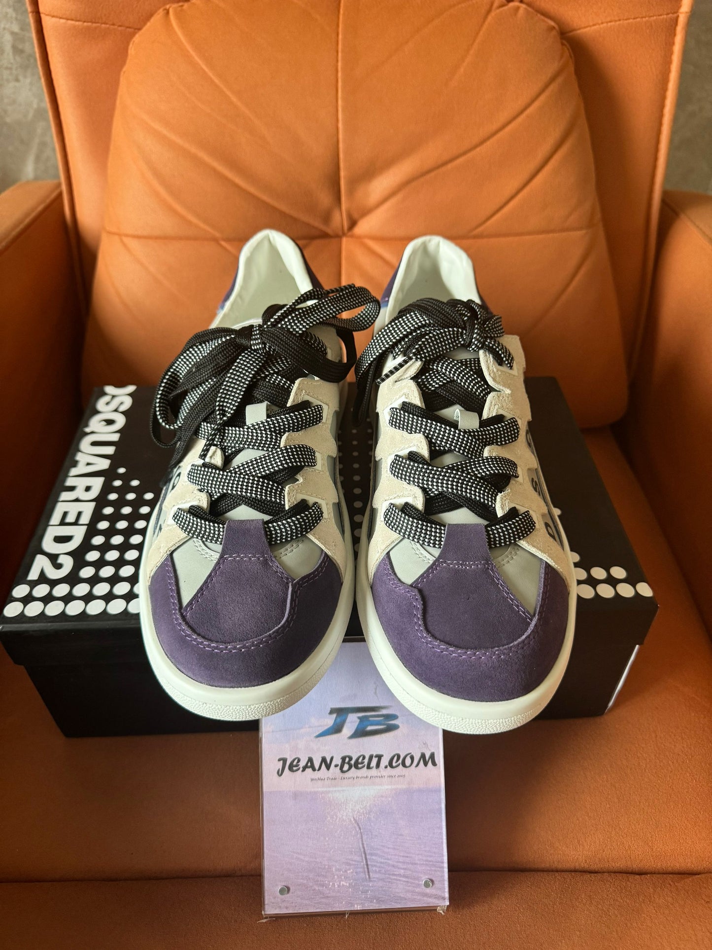 Zapatillas bajas con cordones para hombre DSQUARED2 en ante y malla