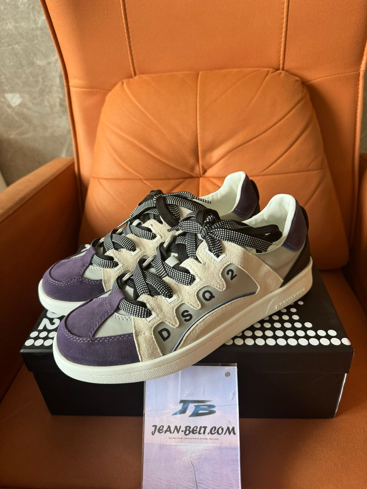 Zapatillas bajas con cordones para hombre DSQUARED2 en ante y malla
