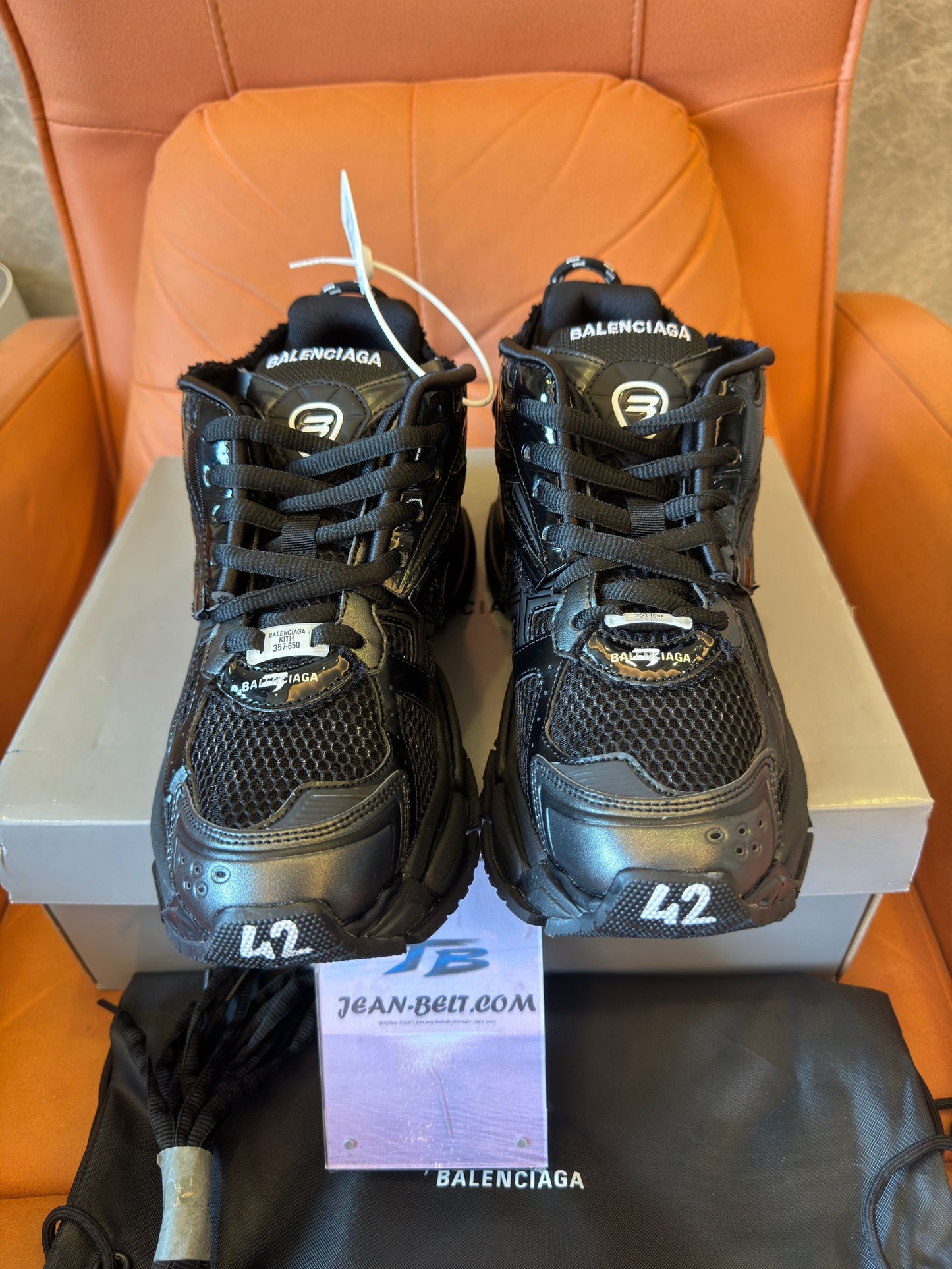 Balenciaga Men's Track Hike Sneakers in Black