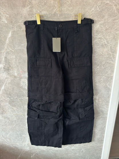 Balenciaga Black Multi-Pocket Cargo Pants