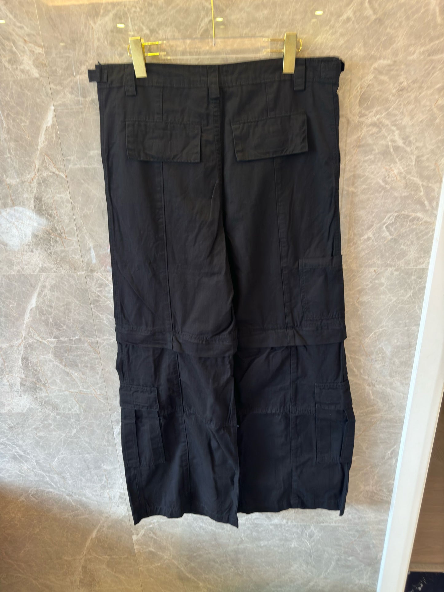 Balenciaga Black Multi-Pocket Cargo Pants
