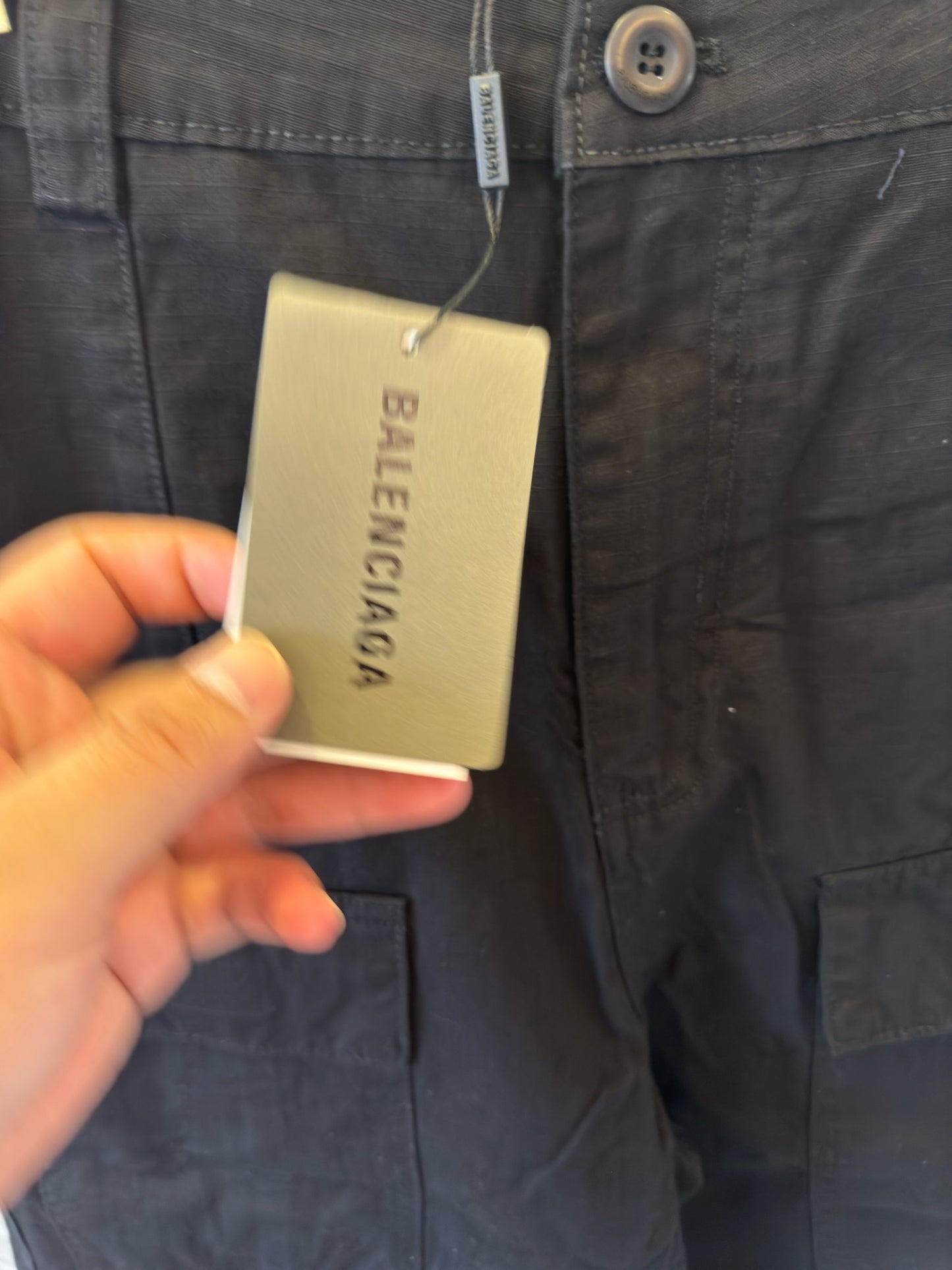Balenciaga Black Multi-Pocket Cargo Pants