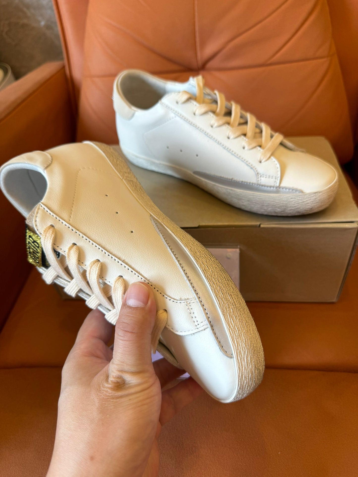 Zapatillas deportivas Golden Goose Super-Star con adornos de cristales