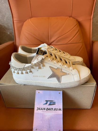 Zapatillas deportivas Golden Goose Super-Star con adornos de cristales