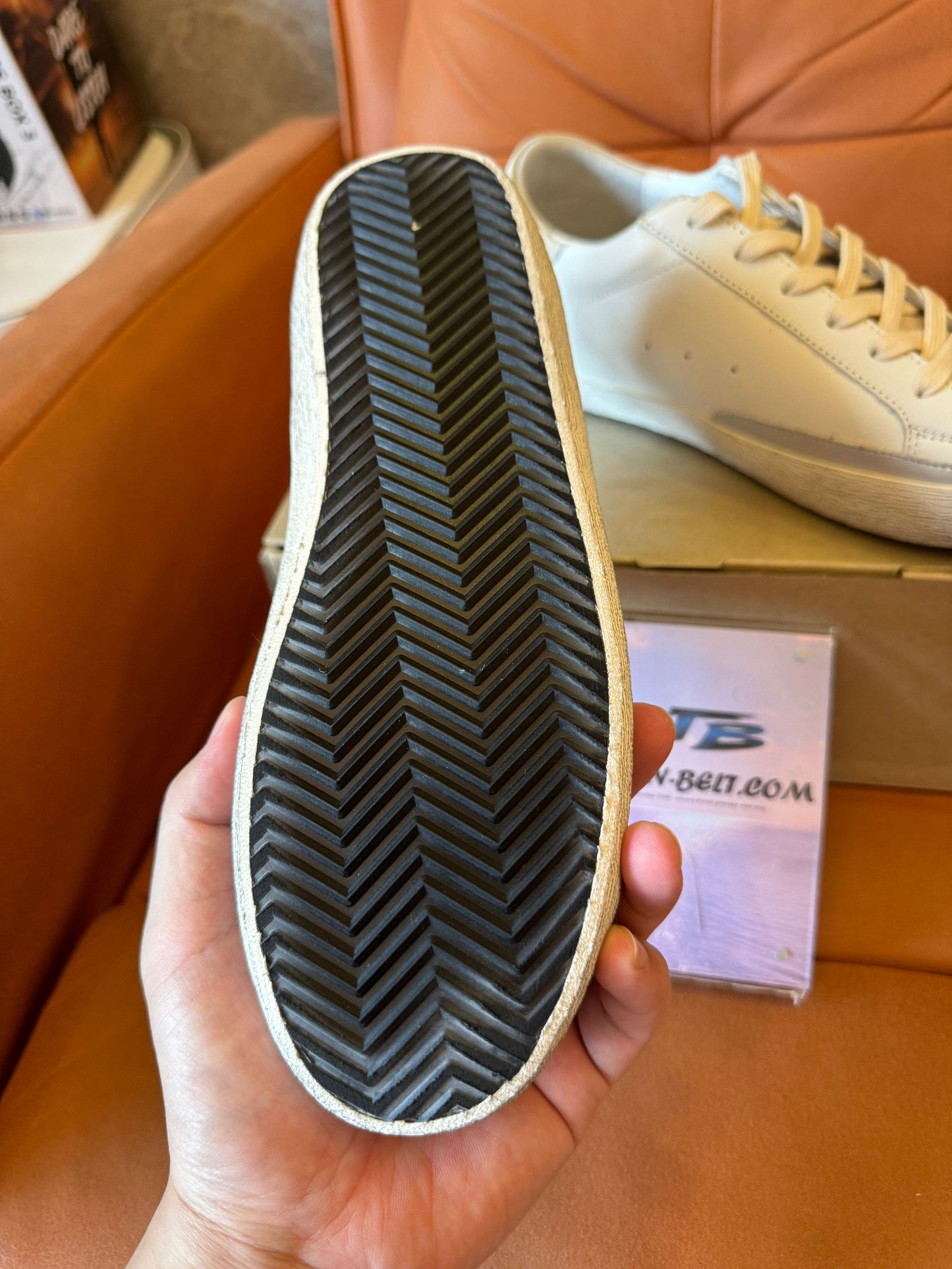 Zapatillas deportivas Golden Goose Super-Star con adornos de cristales
