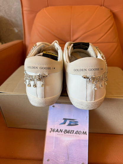 Zapatillas deportivas Golden Goose Super-Star con adornos de cristales