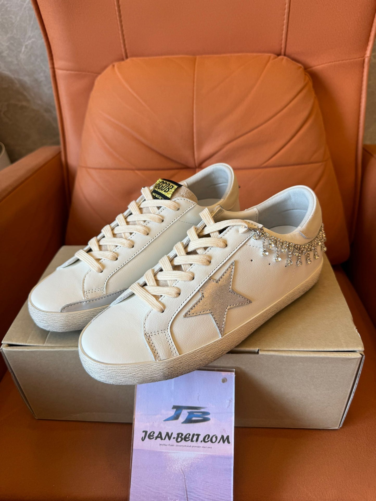 Zapatillas deportivas Golden Goose Super-Star con adornos de cristales