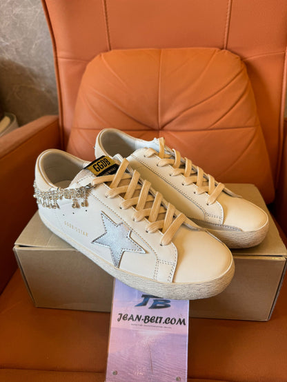 Zapatillas deportivas Golden Goose Super-Star con adornos de cristales