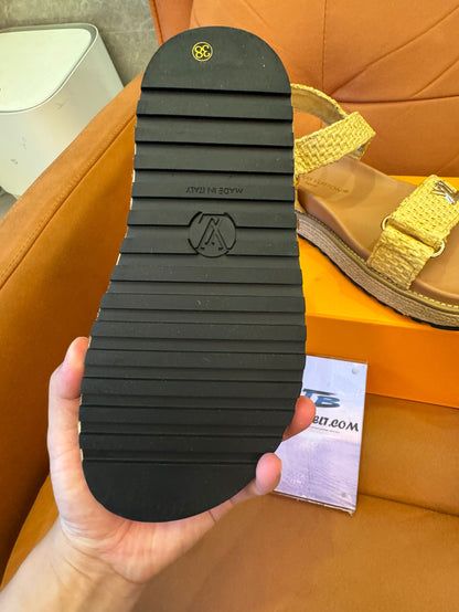 Sapatos Chanel Mules Plataforma Sandálias de Praia
