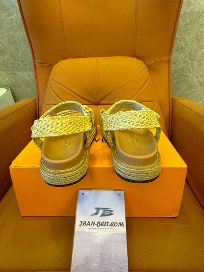 Sapatos Chanel Mules Plataforma Sandálias de Praia