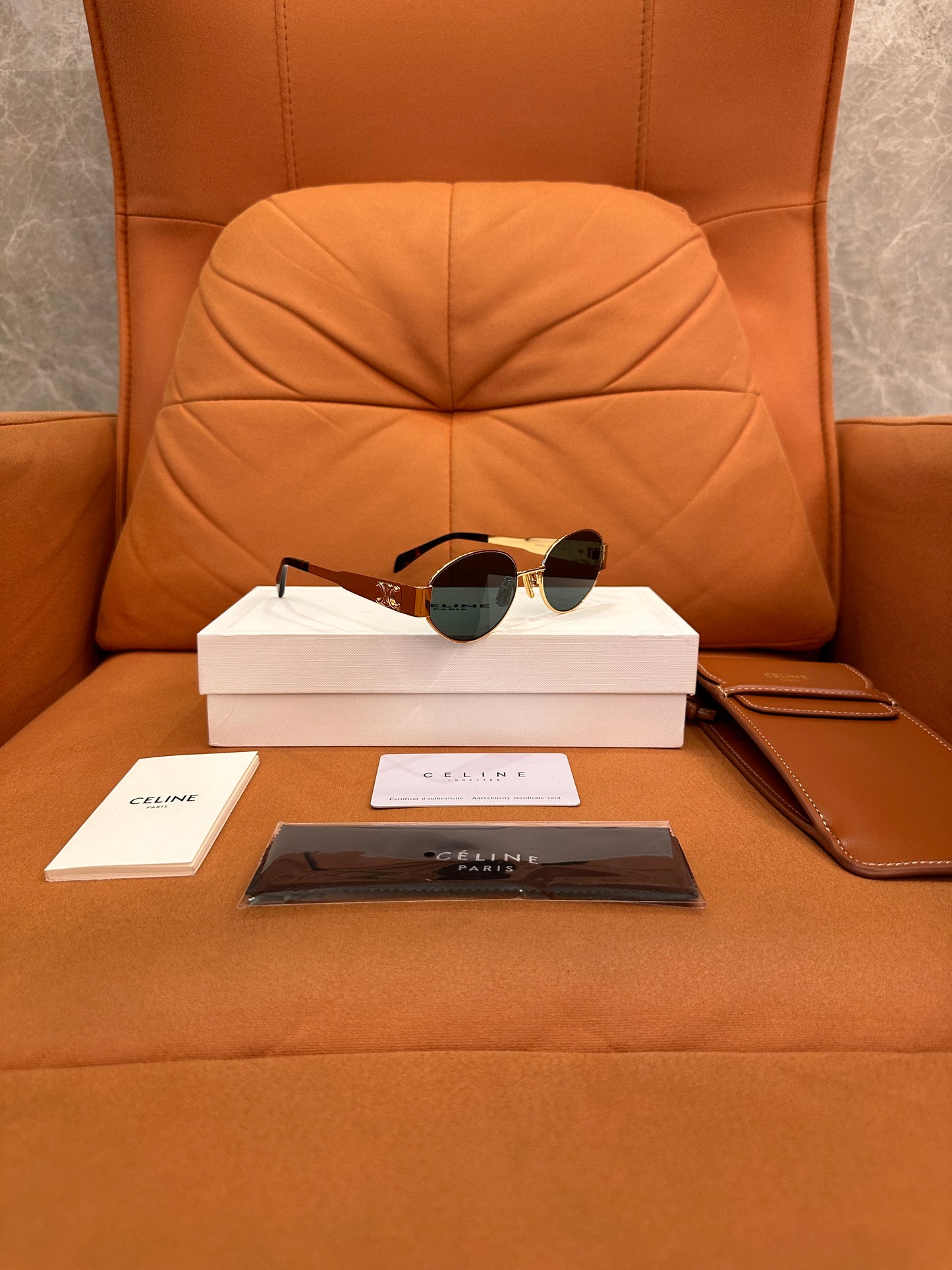 Celine Triomphe Oval Sunglasses