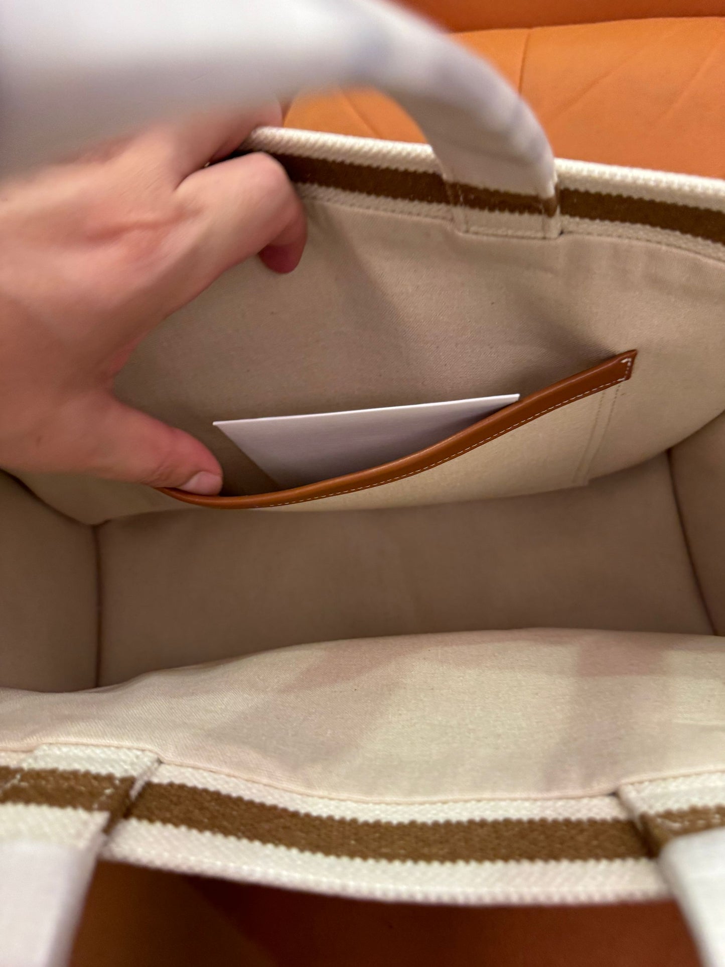 Mala Tote Celine em Lona Listrada
