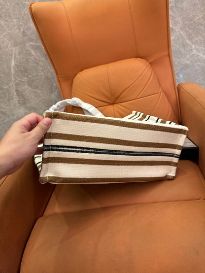 Mala Tote Celine em Lona Listrada