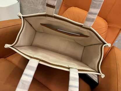 Mala Tote Celine em Lona Listrada