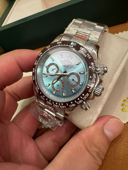 Rolex Cosmograph Daytona esfera azul hielo Platino 116506