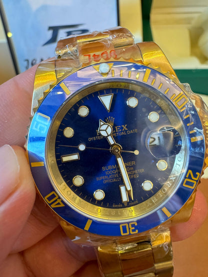 Rolex Submariner 116613LB two-tone blue dial automatic watch
