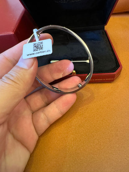 Cartier Love Bracelet in White Gold with Screwdriver