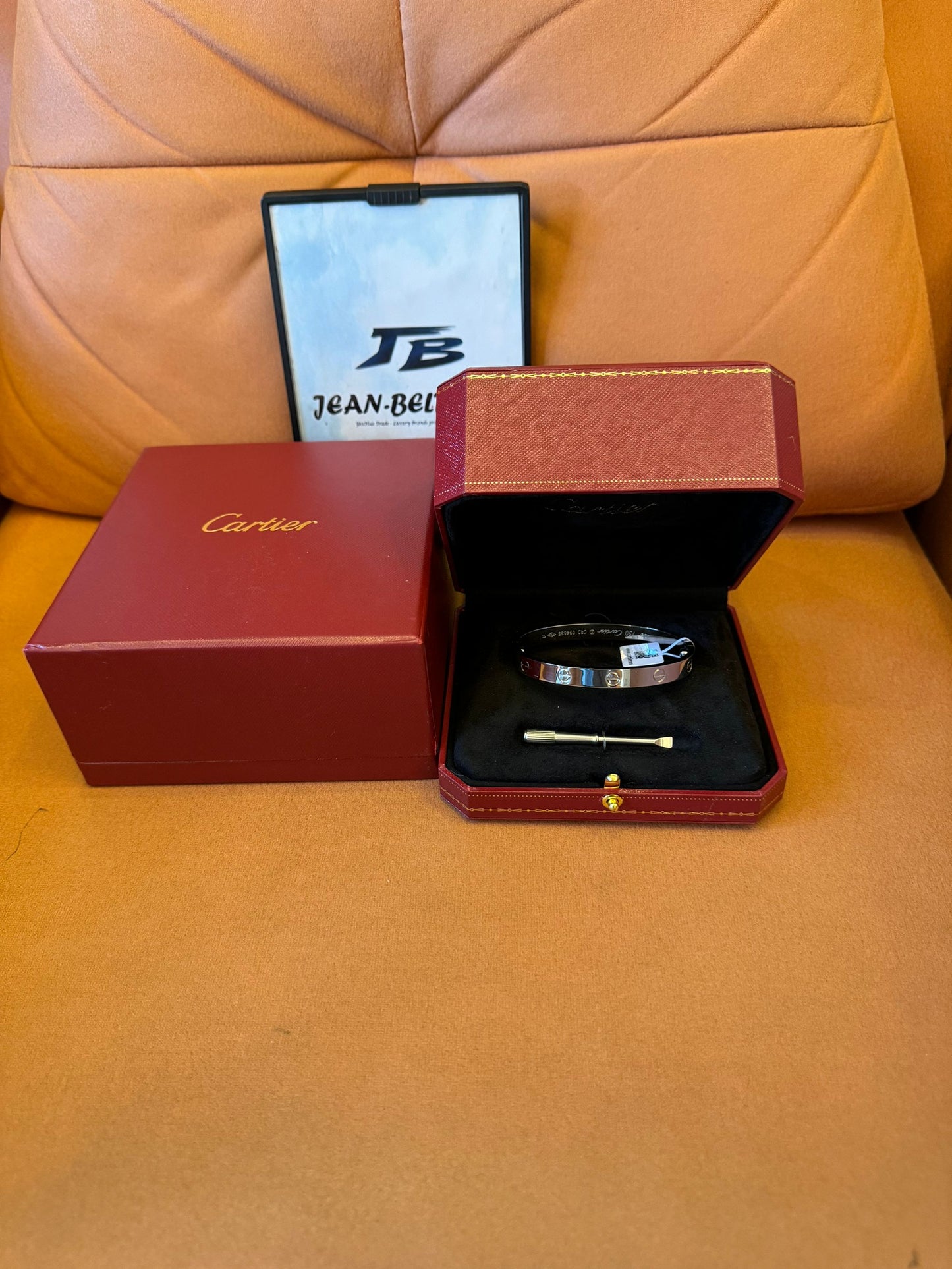 Cartier Love Bracelet in White Gold with Screwdriver