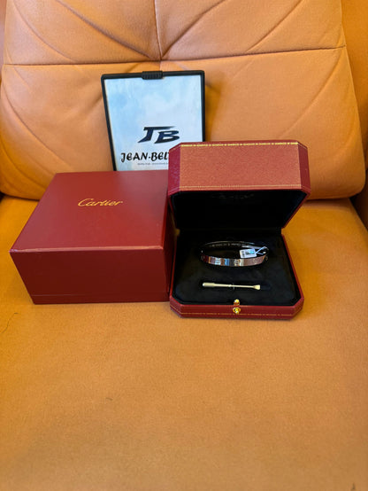 Cartier Love Bracelet in White Gold with Screwdriver