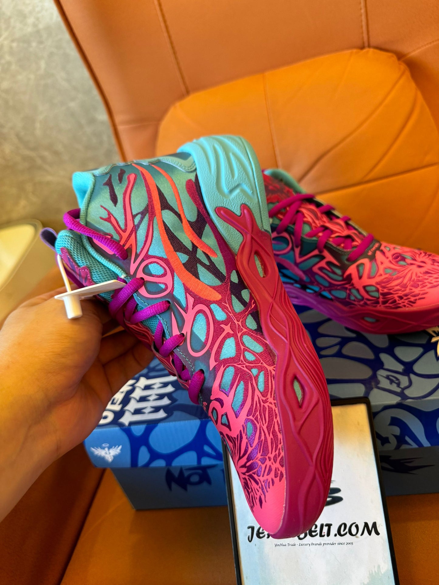 Zapatillas de baloncesto Puma x LaMelo Ball MB.02 Galaxy en rosa y azul