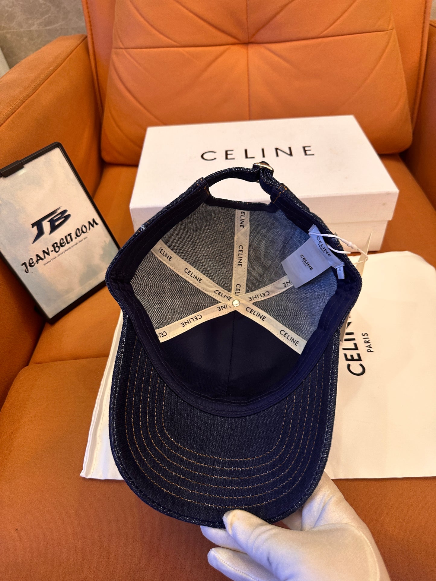 Gorra de béisbol vaquera de Celine
