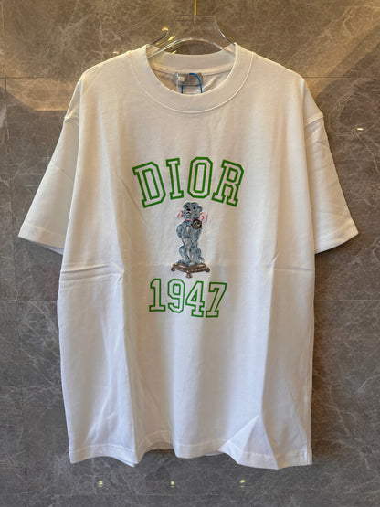 Christian Dior Homme Logo Printed Round-Neck T-shirt