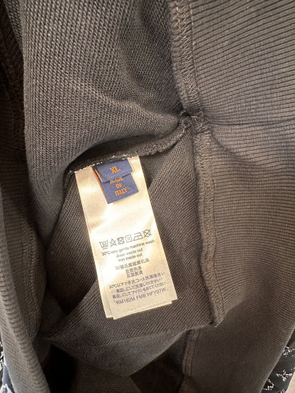 Sudadera con capucha de punto degradado con monograma de Louis Vuitton en negro